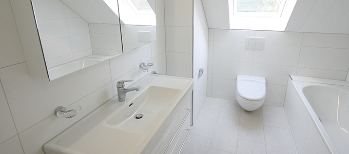 Totalsanierung - Mehrfamilienhaus, Dübendorf - Neue Dachwohnung - Badezimmer